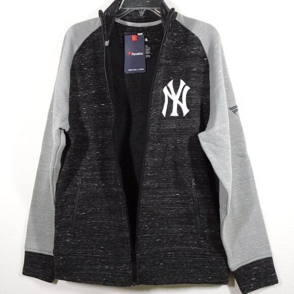 Fanatics New York Yankees Full-Zip Jacket Men's Size M Gray Fan Apparel - Picture 4 of 7